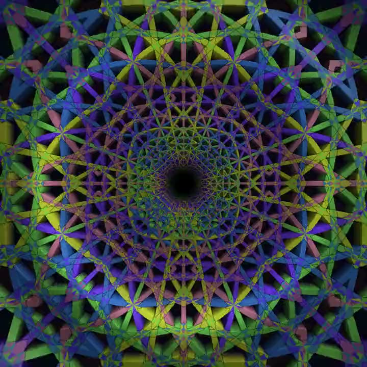 Penrose Ropes — Aurora: GLSL shader artwork